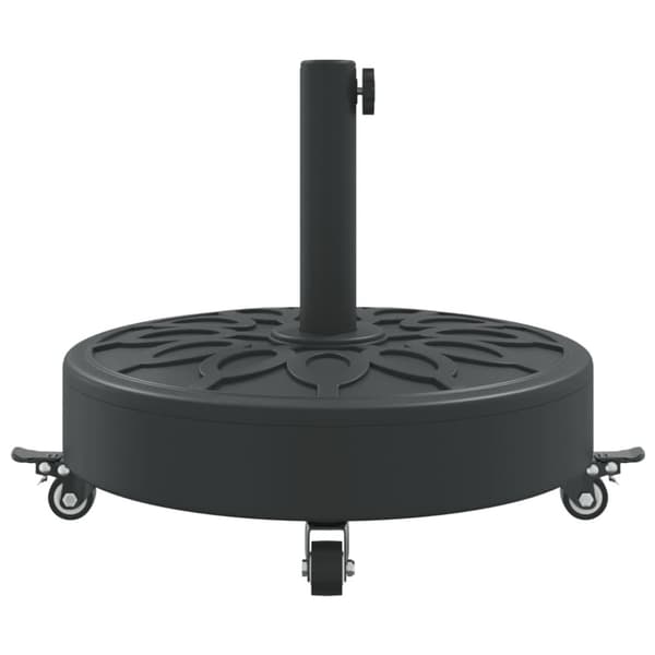 Aurinkovarjon jalusta pyörillä Ø38/48 mm tangolle 27 kg pyöreä