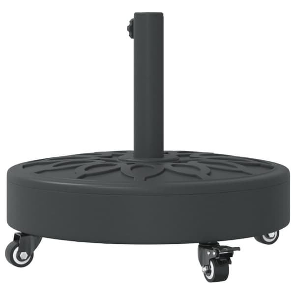 Aurinkovarjon jalusta pyörillä Ø38/48 mm tangolle 27 kg pyöreä