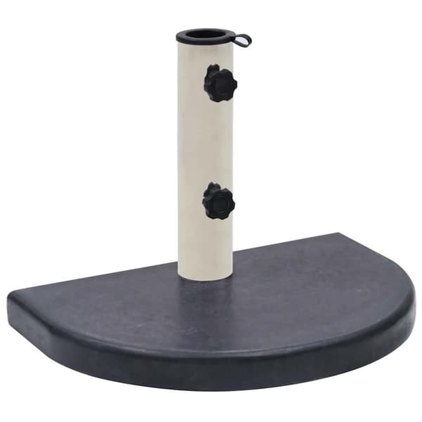Parasollfot svart 40x28x4 cm granit