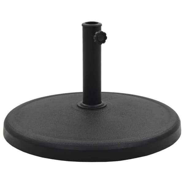 Parasollfot rund polyresin 19 kg svart