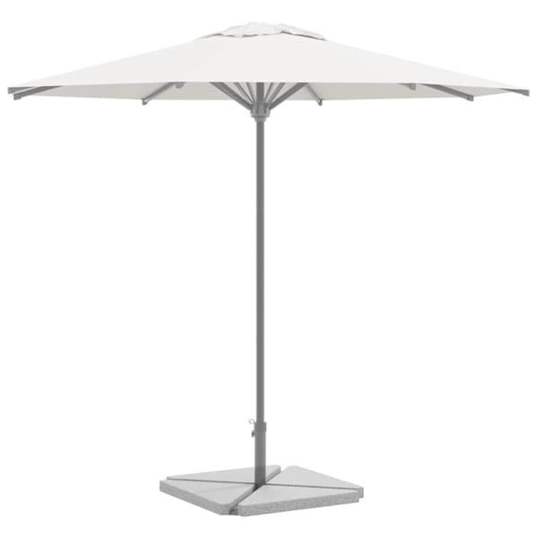 vidaXL Päivänvarjon aluspainot 4 kpl graniitti 14 kg kolmio harmaa