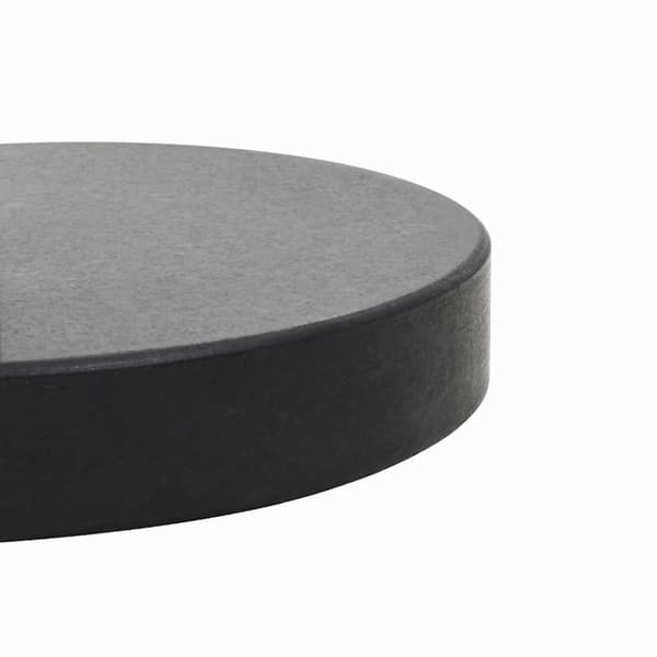 Parasollfot granit rund 28,5 kg svart