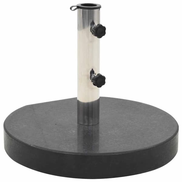 Parasollfot granit rund 28,5 kg svart