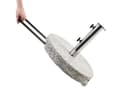 Miniatyrbilde 4 av 6: Parasollfot Grå Granitt Rustfritt stål ø 45 cm 30 kg Rund form Hjul Håndtak Hagemøbler Solskjerming