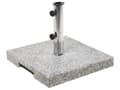 Miniatyrbilde 5 av 7: Parasollfot Grå Granitt Rustfritt stål 45 x 45 cm 30 kg Firkantet form Hjul Håndtak Hagemøbler Solskjerming