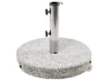 Miniatyrbillede 1 af 6: Paraplyfod grå granit rustfrit stål ø45 cm 30 kg firkantet moderne sten