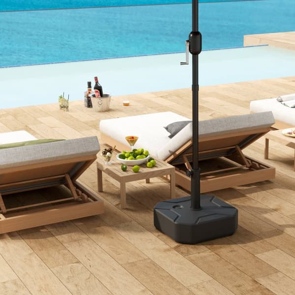 Paraplyholder, 45x45x25 cm, Sort