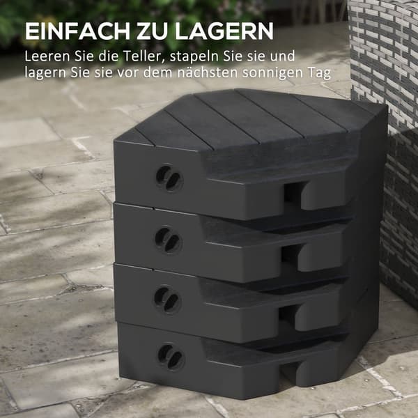 Paraplyholder, 80x80x13 cm, Sort
