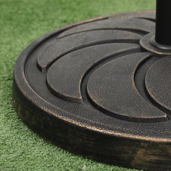 Terrasseparasol Stand, 18 kg til Ø38/48 mm Parasolstang, Ø53.5x33H cm, Bronze