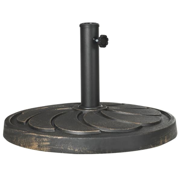 Terrasseparasol Stand, 18 kg til Ø38/48 mm Parasolstang, Ø53.5x33H cm, Bronze