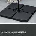 Miniatyrbillede 6 af 9: Paraplystativ, 4er-Set, 104x104x7.5 cm, Sort