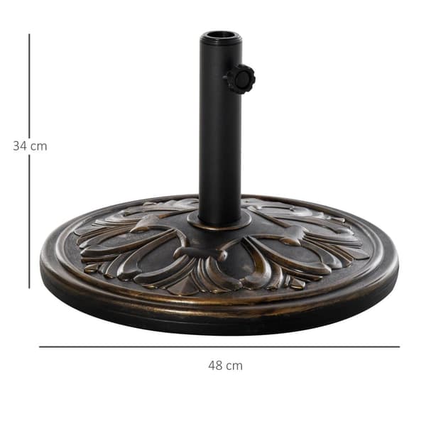 Paraplyholder, 48x34 cm, Bronze