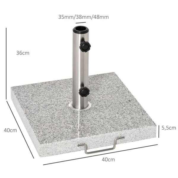 Mobil Paraplystativ, 28kg, 42x42x36 cm