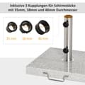 Miniatyrbillede 6 af 9: Mobil Paraplystativ, 28kg, 42x42x36 cm