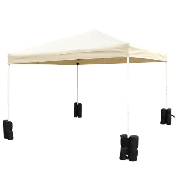 Pavillon Stand, 4er-Set, Φ14 x H42 cm, Sort