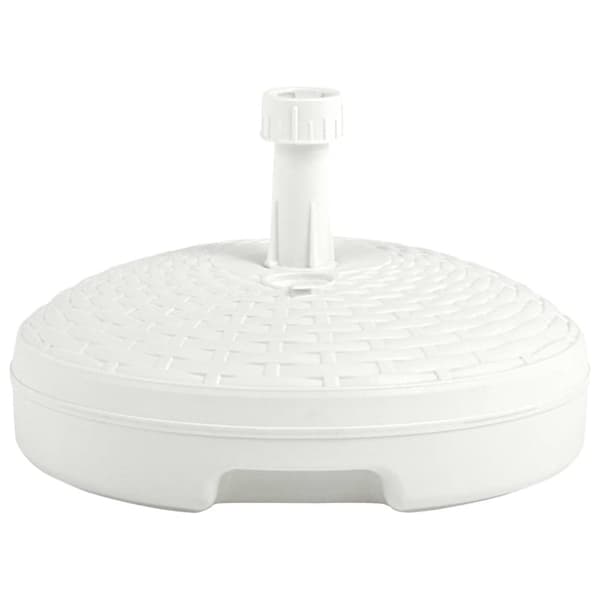 Parasollfot sand/vattenfylld 20 L vit plastrotting