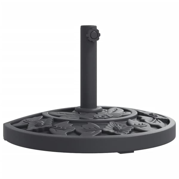 Parasollfot för Ø38 / 48 mm stolpar 9 kg halvrund