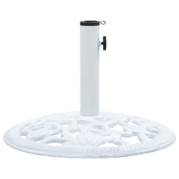 Parasollfot vit 12 kg 48 cm gjutjärn