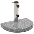 Miniatyrbild 1 av 2: Parasollfot granit 10 kg halvrund grå