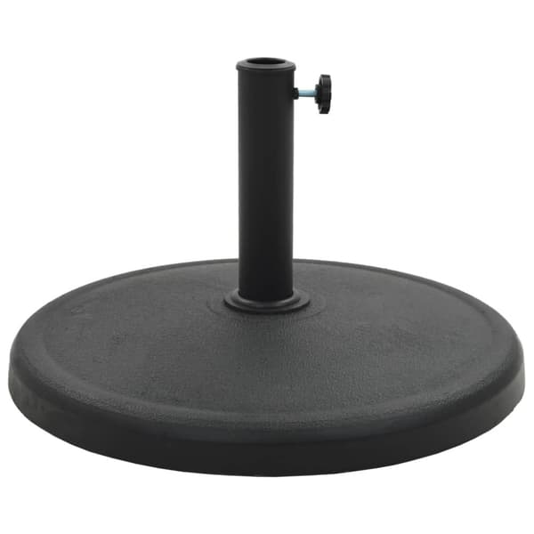 Parasollfot rund polyresin 19 kg svart