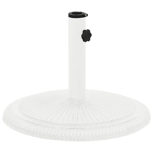 Parasollfot vit 45x45x30 cm gjutjärn