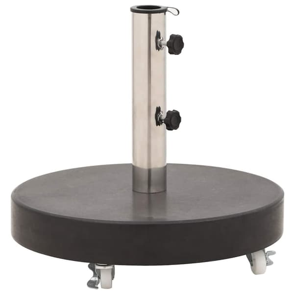 Parasollfot granit 30 kg rund svart