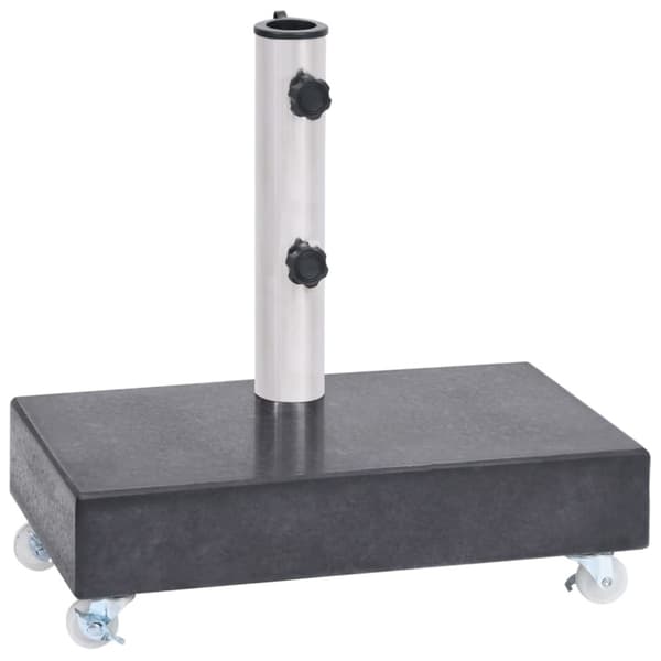 Parasollfot svart 45x25x8 cm granit