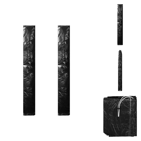 Parasolovertræk - Living parasolovertræk med lynlås 2 stk. 200 cm PE