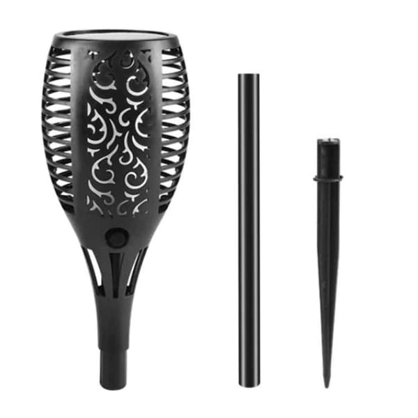 LED solar havelampe, flammelygte