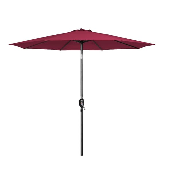 Udendørs Parasol, 270 cm Størrelse, UV Beskyttelse, Justerbar Tilt Funktion,2