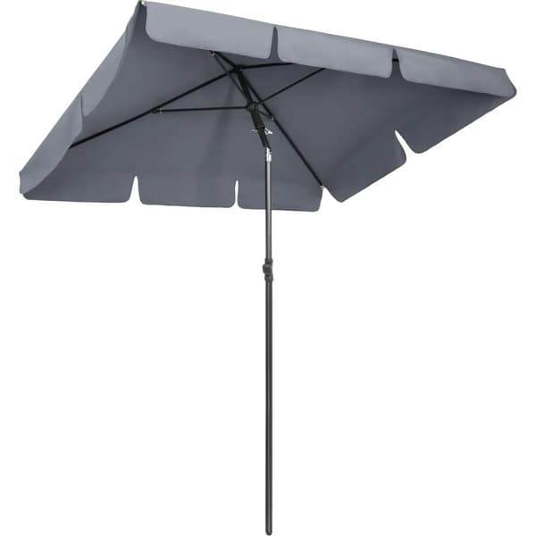 Parasol Tält Solparaply, UPF 50+ Solskydd, Regnskydd, Höjdjusterbar,Grå