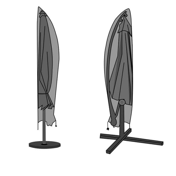 OBOSOE Vandtæt og støvtæt parasolbetræk til udendørs brug, Oxford stof 420D, 280 × (30×81×45) cm