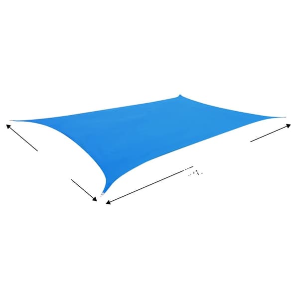 Aurinkovarjo, kestävä HDPE-materiaali, UV-suoja,Sininen