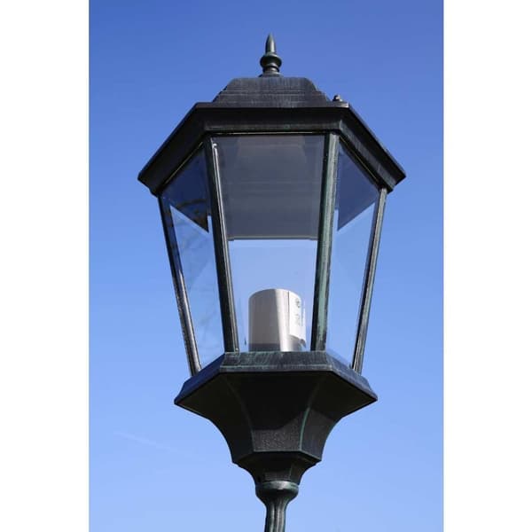 vidaXL Hagelampe 3-armet 230 cm mørkegrønn/svart aluminum