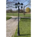 Miniatyrbilde 1 av 7: vidaXL Hagelampe 3-armet 230 cm mørkegrønn/svart aluminum