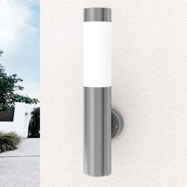 vidaXL RVS vägglampa för inom- och utomhus vattentät