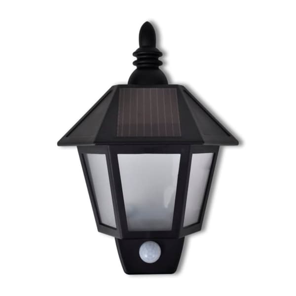 vidaXL Soldreven vegglampe med bevegelsessensor