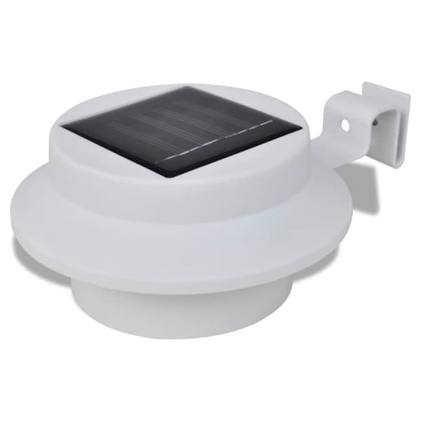 vidaXL Ytterbelysning LED Vit 6-pack Solcell