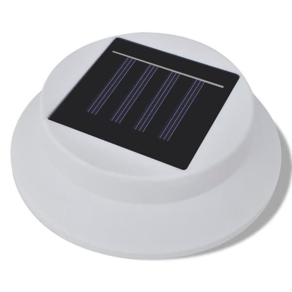 vidaXL Ytterbelysning LED Vit 6-pack Solcell