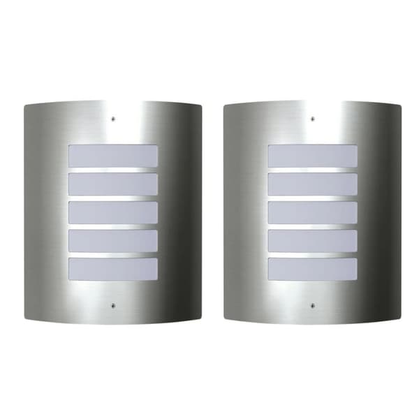 vidaXL Rustfritt stål Vanntett Vegglamper 2 stk 60W