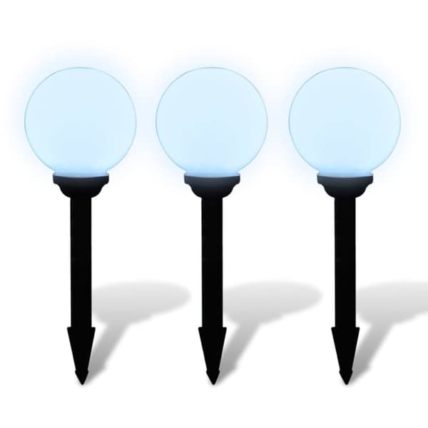 vidaXL udendørslamper 3 stk. LED 20 cm med jordspyd