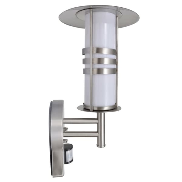 vidaXL LED væglampe i rustfrit stål *Cylinder formet med sensor*