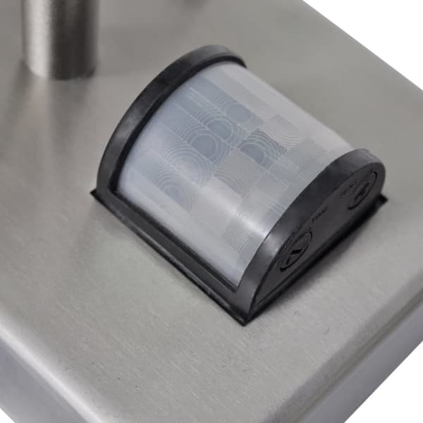 vidaXL LED væglampe i rustfrit stål *Cylinder formet med sensor*