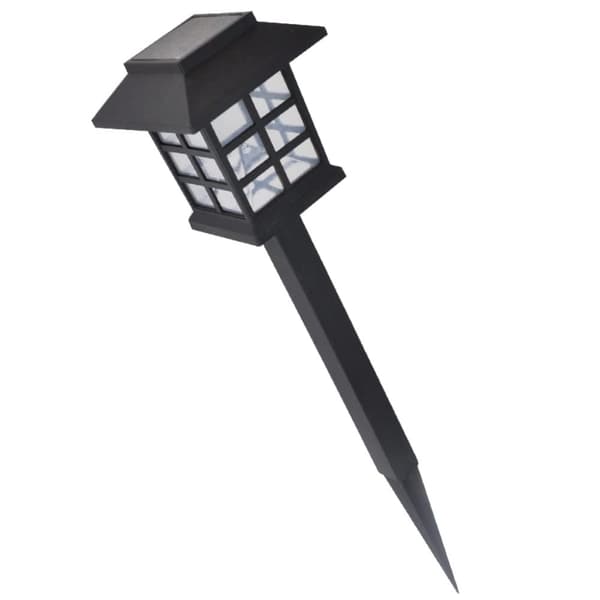 vidaXL soldrevet LED lampesæt med spyd 12 stk. 8,6 x 8,6 x 38 cm