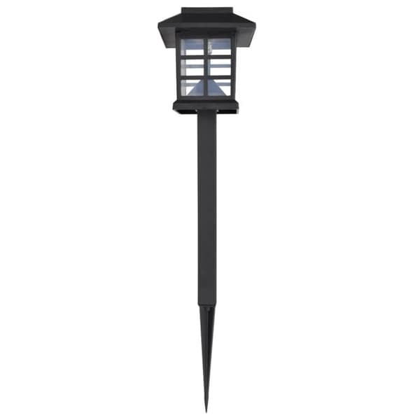 vidaXL soldrevet LED lampesæt med spyd 12 stk. 8,6 x 8,6 x 38 cm