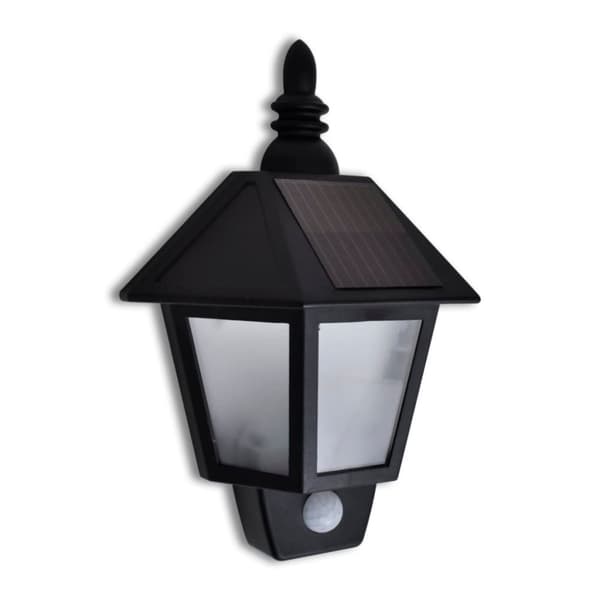 vidaXL Væghængt solcellelampe med bevægelsessensor