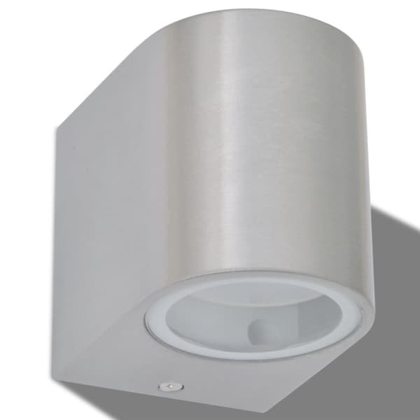 vidaXL Utendørs LED vegglamper 2 stk rund nedover