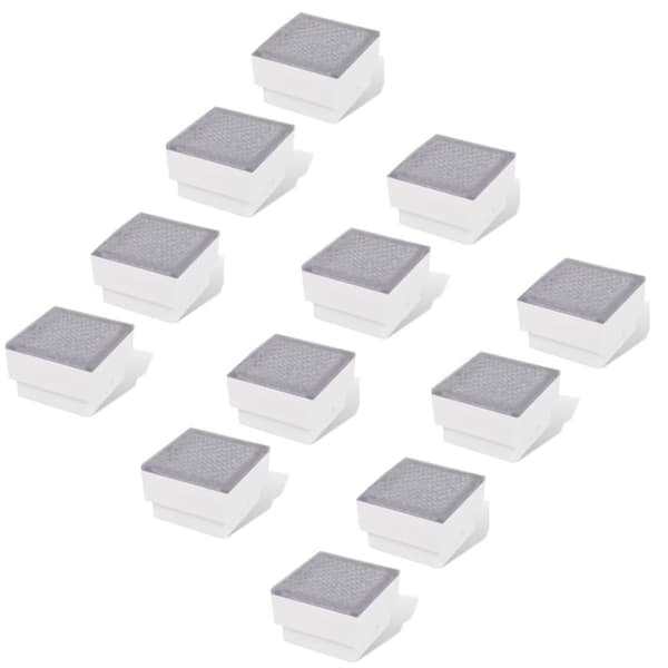 vidaXL LED-nedgravningsspots 12 stk. 100x100x68 mm