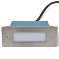 Miniatyrbillede 3 af 7: vidaXL forsænket LED-trappelys 6 stk. 44x111x56 mm
