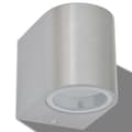Pikkukuva 4 / 8: vidaXL LED-seinävalaisimet ulkotiloihin 2 kpl Pyöreä Alaspäin